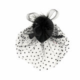 Vintage Ladies Party Feather Head Flower Bridal Top Hat Headdress