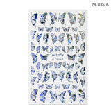 Simulation Thin Butterfly Laser Bronzing Nail Sticker