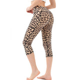 Cropped Pants Yoga Clothes Leggings Printed Fitness Pants