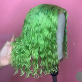 Wig Foreign Trade Cross-border New Arrival Multi-color Women's Mid-length Front Lace Short Curly Hair