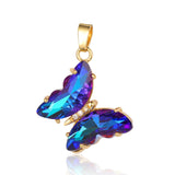 Butterfly Rabbit Ears Deer Color Zirconium Crystal Pendant