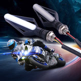 Fire arrow motorcycle turn signal running water brake light