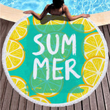 Digital printing round beach towel