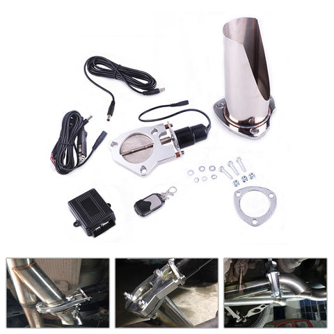 Modified Tail Throat Of Automobile Exhaust Pipe Can Be Remote Controlled Half Set Of Controller