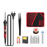 Constant Temperature Electric Soldering Iron Set Adjustable Temperature 60W Digital Display Internal Heat Welding