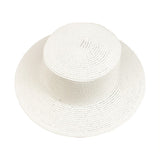 Fashion Ladies Flat Top Shade Straw Hat