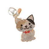 Classic Cartoon Cat Hot Rhinestone Keychain Fashion