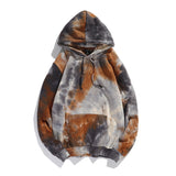 Dark Style Tie-dye Gradient Color Hong Kong Style Hoodie Sweater