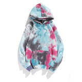 Dark Style Tie-dye Gradient Color Hong Kong Style Hoodie Sweater