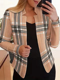 Women's Long Sleeved Shirt Suit Jacket