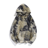 Dark Style Tie-dye Gradient Color Hong Kong Style Hoodie Sweater