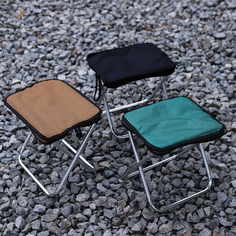 Ultra-light Portable Small Chair Folding Stool Aluminum Alloy Folding Stool Self-driving Fishing Stool