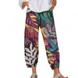 Bamboo Spring Loose Fashion Digital Printing Casual Summer Pants