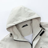 Workwear Outdoor Trendy Jacket Hooded Waterproof Windproof Single Jacket Coat