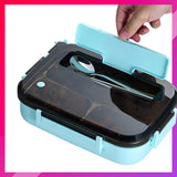 Four-compartment Lunch Box With Compartments For Students And Office Workers