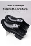 Men's Height Increasing Breathable Cowhide Leather Shoes