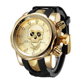 New Men's Watch Personality Skull Large Dial Silicone Band Quartz Watch