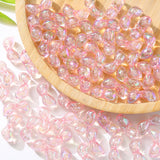 Acrylic Transparent Perforated Bow Beads Diy Ornament Accessories