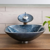 Pure Color Tempered Glass Table Basin Simple Art Bathroom Inter-platform