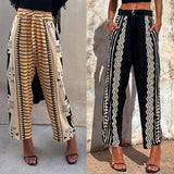 Summer Street Hipster Women's Printed Harem Pants Mid-waist Casual Pants