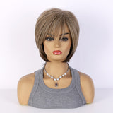 Women's Fashion Realistic High-temperature Fiber Micro-volume Short Hair Wig