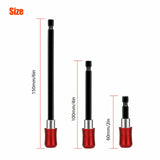 3pcs Hex Handle Quick Release Rod Magnetic Screwdriver Extended Bracket Drill Bit