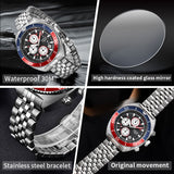 Fashion Trend Multi-functional Student Men's Large Dial Waterproof Quartz Watch