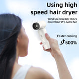 New Violent Outdoor Handheld Small Fan Mini Big Wind Hair Dryer Camping High Speed Turbo Handheld Fan