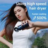 New Violent Outdoor Handheld Small Fan Mini Big Wind Hair Dryer Camping High Speed Turbo Handheld Fan