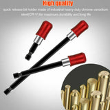 3pcs Hex Handle Quick Release Rod Magnetic Screwdriver Extended Bracket Drill Bit