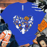 Halloween Boo Pumpkin Love T-Shirt Men Women