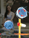 Car Wash Artifact Water Gun Hose High Pressure With Foam Pot Household Nozzle Car Brush Mop Tool Set