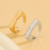 Creative Face Micro Expression Open Adjustable Ring