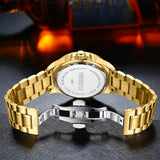 Personality Design Solid Strap Luminous Multifunction Quartz Watch