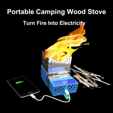 Fire Generator Electric Stove Folding Broiler Wood Stove Camping