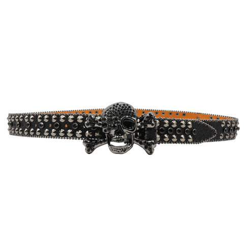 Rhinestone Women's Inlaid Rivet Snake Pattern Full Diamond Y2g Fashion Trend Belt