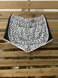 Women's Leopard Print Stitching Shorts