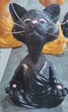 Cat Meditating Cat Crafts Meditation Cat Creative Home Garden Decoration Ornaments