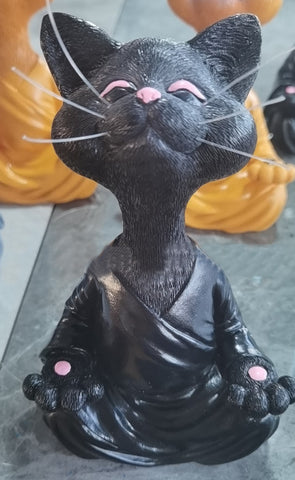 Cat Meditating Cat Crafts Meditation Cat Creative Home Garden Decoration Ornaments