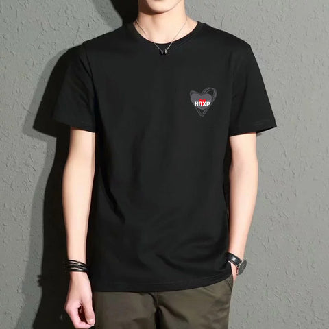 Men's Leisure Hong Kong Style Artistic Slim Top