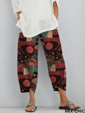 Bamboo Spring Loose Fashion Digital Printing Casual Summer Pants