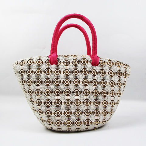 Straw Woven Western Style Hollow Handbag Woven Bag