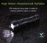 Strong Light LED Telescopic Zoom USB Charging Outdoor Searchlight Flashlight