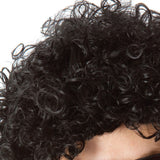 Black Median To Long Curly Wig European And American Festival Popular Men's Wig