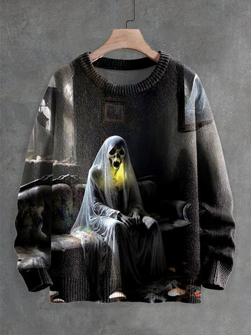 Halloween Sweater Ghost Horror Element Top