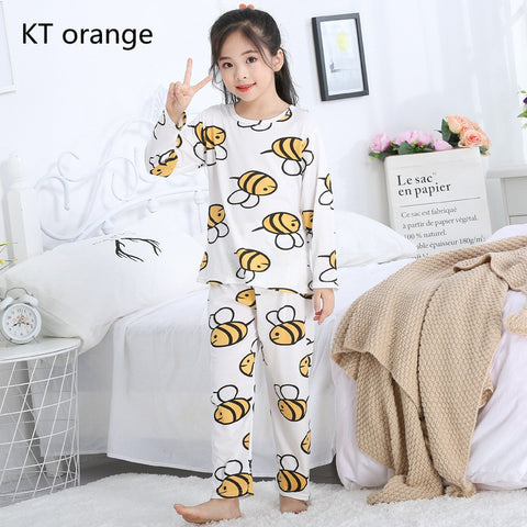 Cartoon Long-sleeved Girls In Autumn Big Children Kids