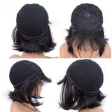 Human Hair Bob Wig Headgear Woven Top Heart Is Natural And Realistic