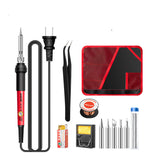 Constant Temperature Electric Soldering Iron Set Adjustable Temperature 60W Digital Display Internal Heat Welding