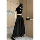 Ladies New High Waist Slimming Pleated Skirt