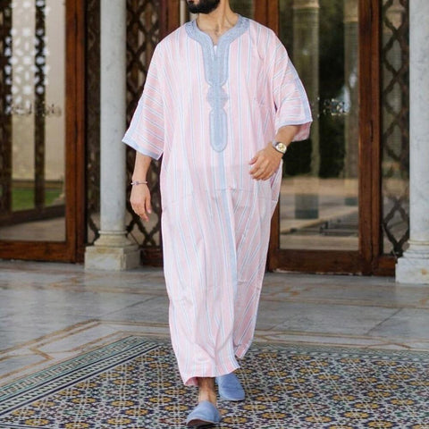 Short Sleeve Rompers Arab Ethnic Style Men